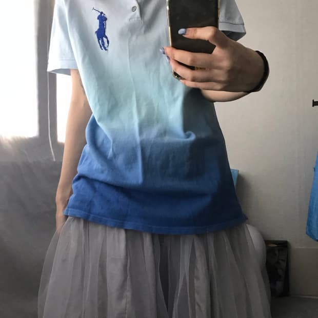 폴로 빅포니 그라데이션 반팔티셔츠