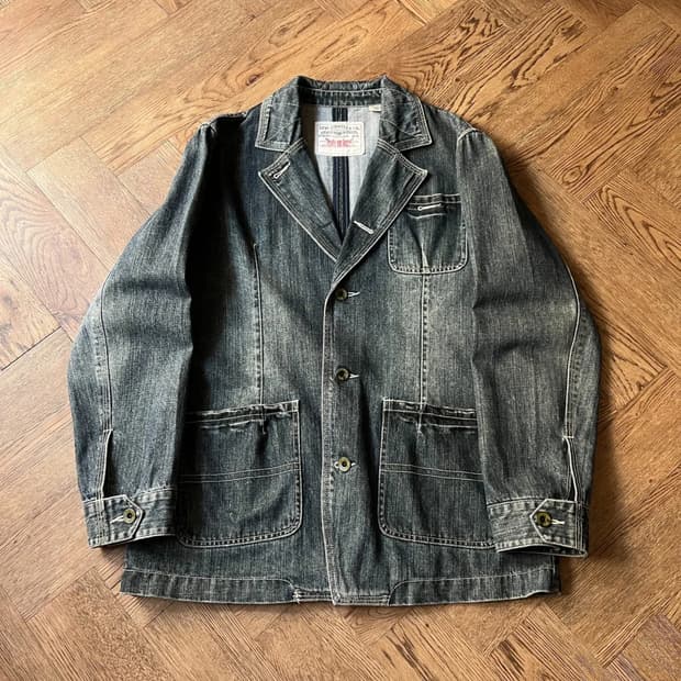 [L]00's 리바이스 빈티지 데님 커버올 워크자켓