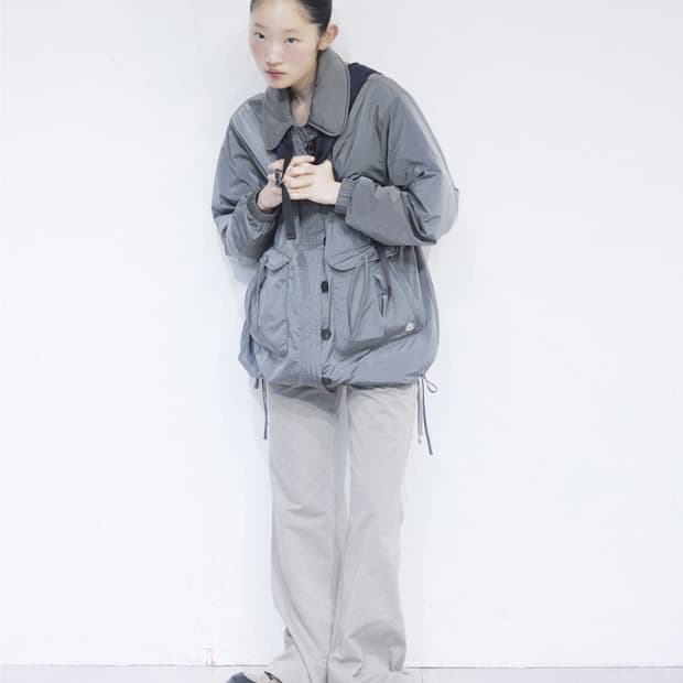 코이세이오 라운드 봄버 자켓 다크그레이