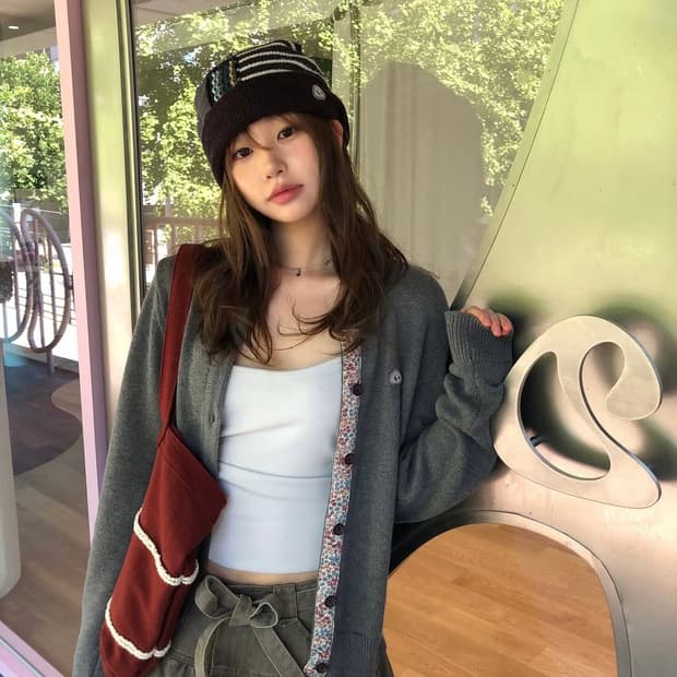 코이세이오 PUFFY COTTON SKIRT BROWN