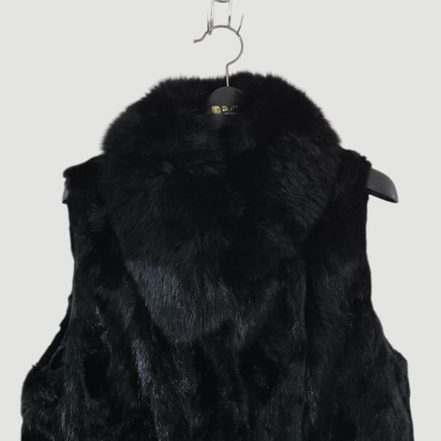 [55]WEILL 빈티지 밍크털 여우털 조끼 Women