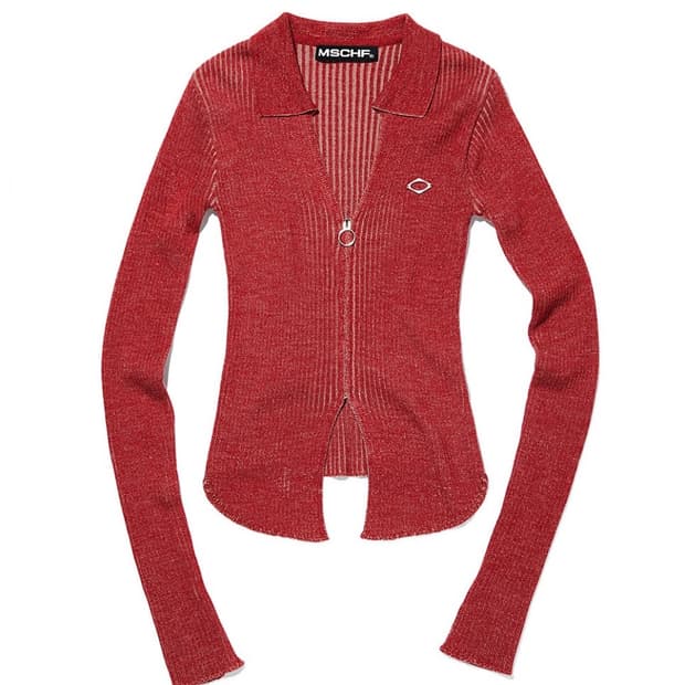 미스치프 KNITTED TWO TONE SHIRT