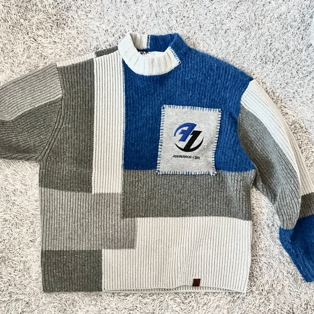 자라 아더에러 패치워크 니트