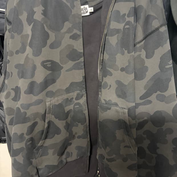 베이프 흑계 헤비웨이트 후드 집업 XL