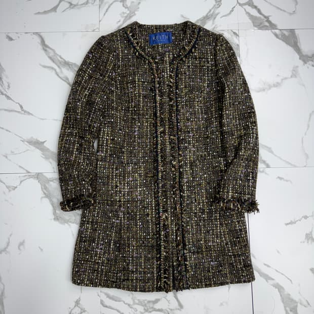 키이스 트위드 코트