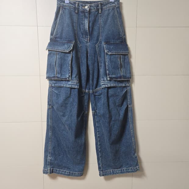 준지 JUUN.J 의 명작 22시즌 카고 와이드진 여성용 (남성가능)