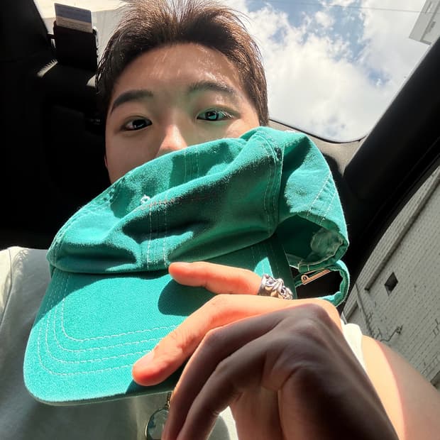 피스마이너스원 빈티지 캡 그린