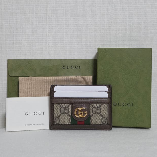 GUCCI 구찌 오피디아 더블 G 카드 홀더