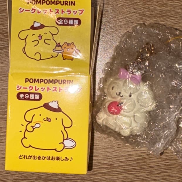 폼폼푸린 30주년 스트랩 키링 마카롱