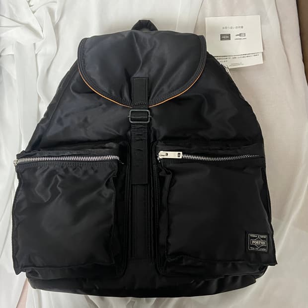 미사용급)PORTER 포터 탱커 백팩 럭색 지퍼형