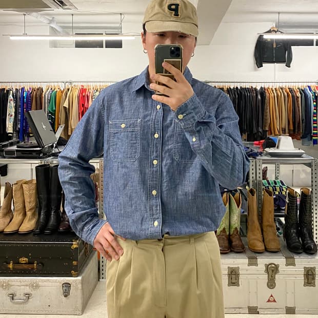American Eagle Outfitters chambray shirt