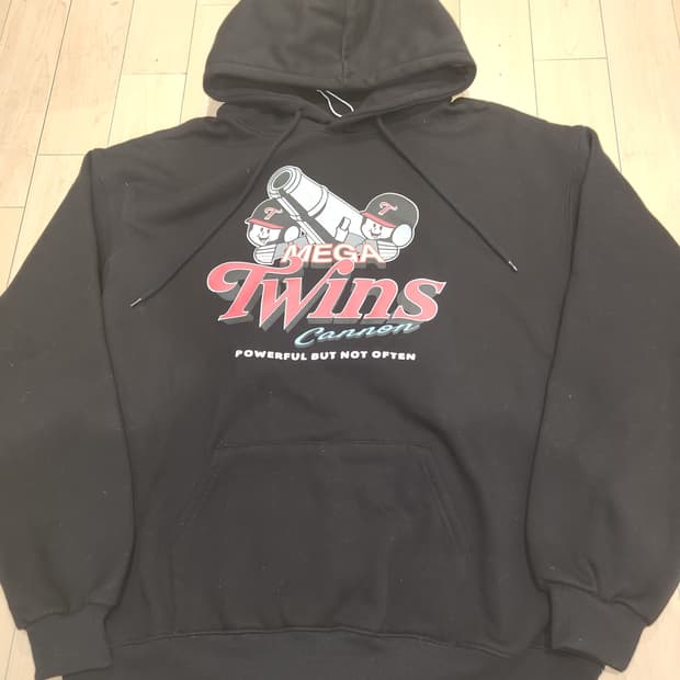 빠더너스 x LG 트윈스 메가트윈스 후디 블랙 2XL