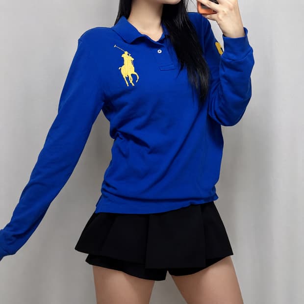 폴로 랄프로렌 빅포니 롱슬리브 폴로 셔츠