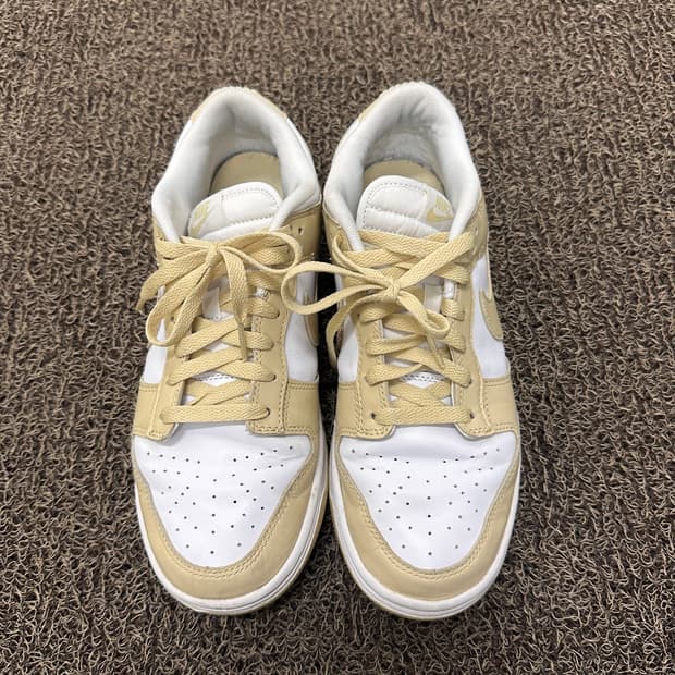 NIKE 나이키 덩크 로우 팀 골드 앤 화이트 270