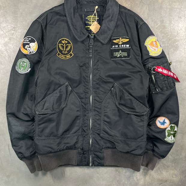 알파인더스트리 패치 cwu-45 항공점퍼