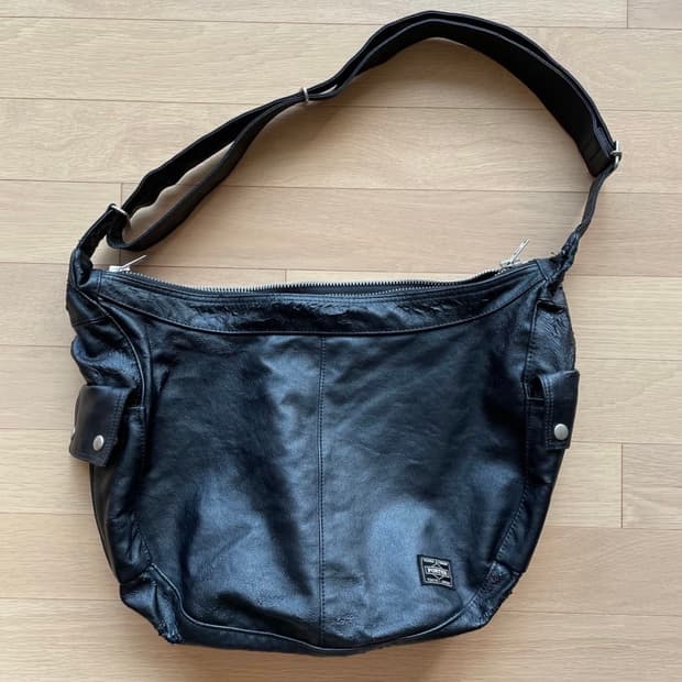 요시다 포터 숄더백 블랙