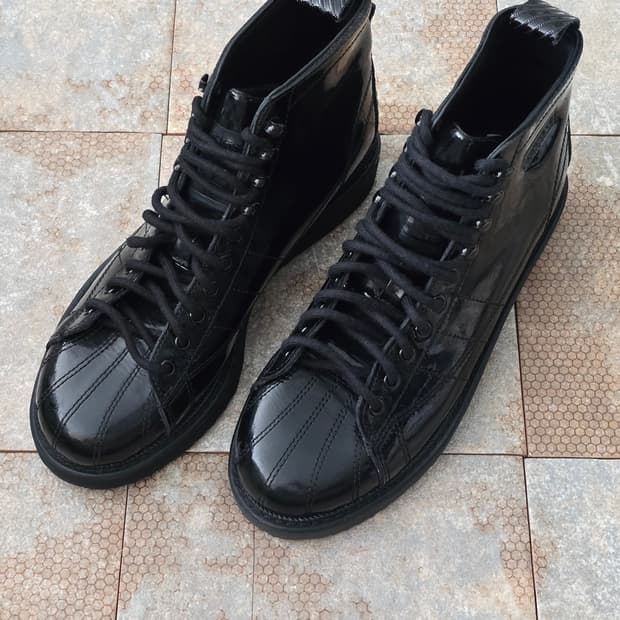 (235)아디다스 슈퍼스타 부츠 에나멜