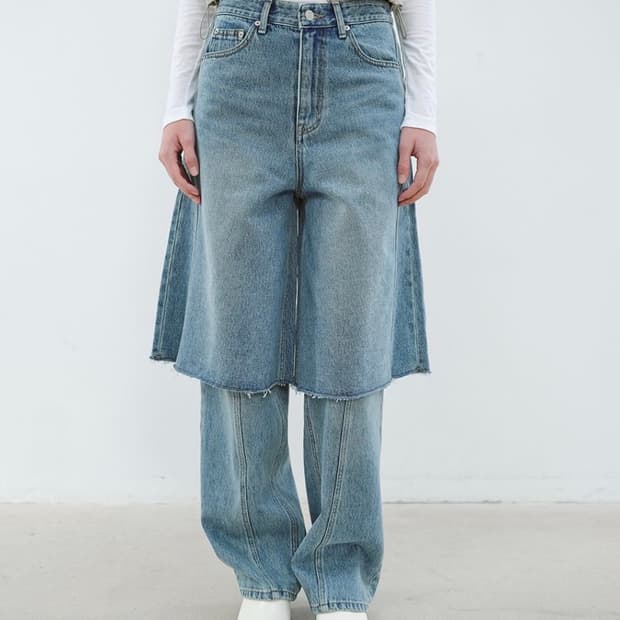 아옵트 버뮤다 데님팬츠