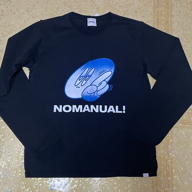 노매뉴얼 프린팅 리버스 디테일 롱슬리브