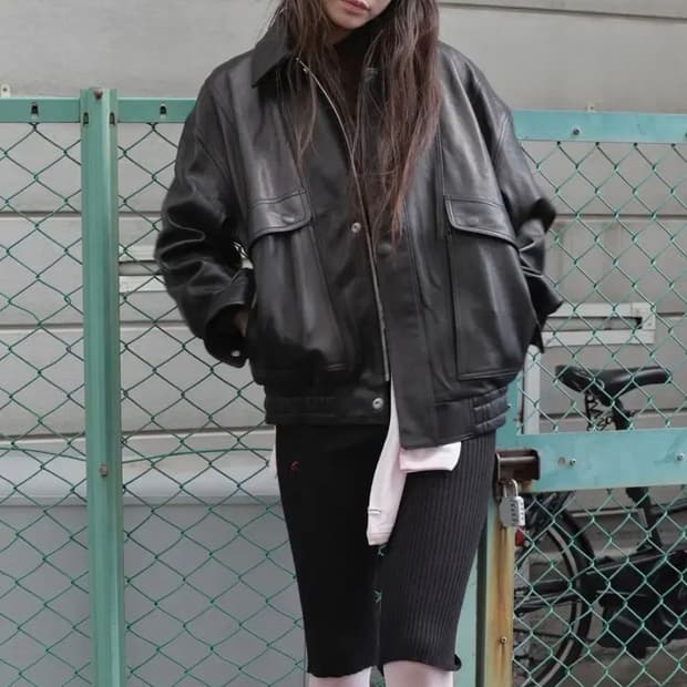 캐롤쇼페 대디레더자켓 누빔안감버전 