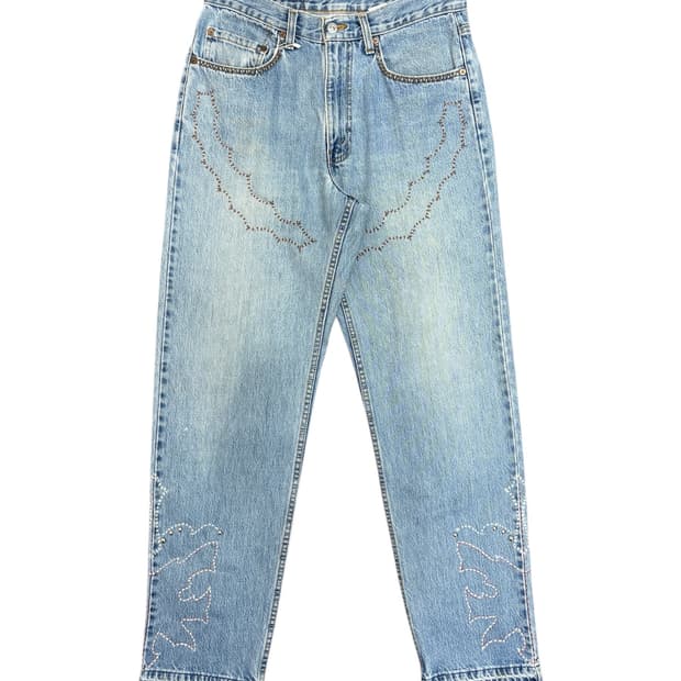 90's levi's repair jeans