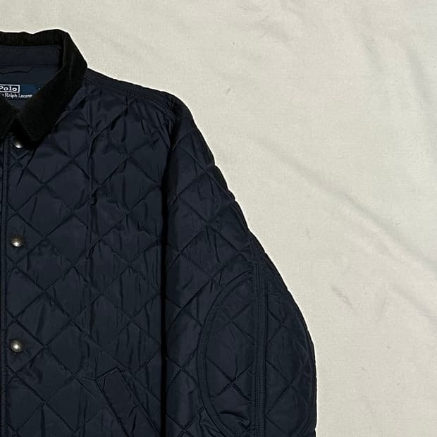 L 폴로랄프로렌 네이비 퀄팅 자켓