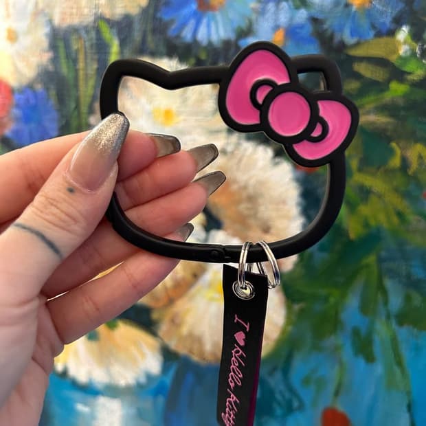 HELLO KITTY FACE CARABINER 헬로 키티 얼굴 카라비나