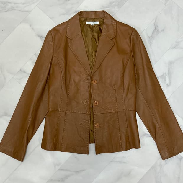 Japan vintage 여성 가죽 자켓