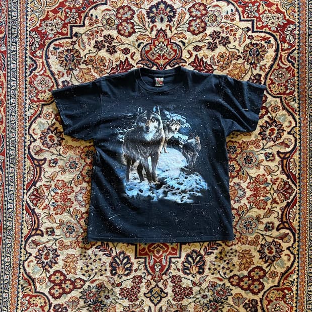 [USA]1991 3D Emblem Wolf Snow Speckle