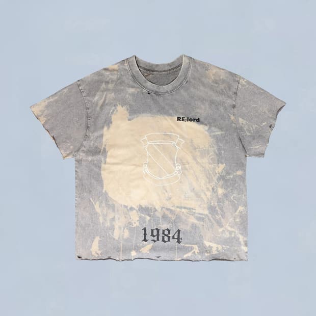 Vintage Wash 1984 semi crop Tee