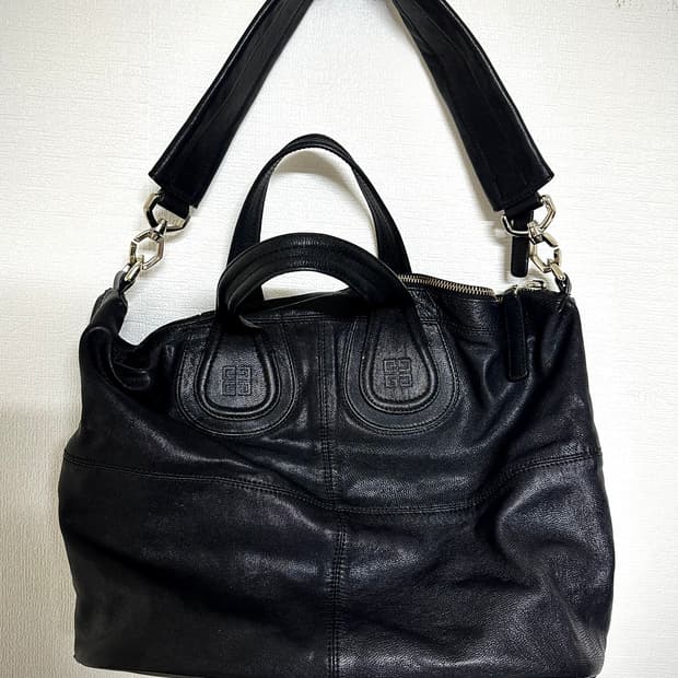 지방시 나이팅게일 미디움 토트숄더백 블랙