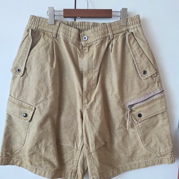 미드업데이트 Washed Canvas Archive Shorts Pant