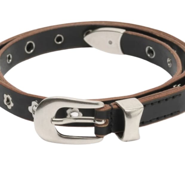 아워레가시 플라워 벨트 2cm 레더_80/90