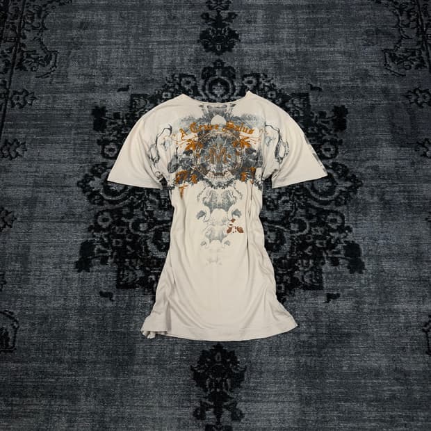 Monarchy 00s skull gothic printing t shi