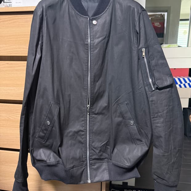 릭고웬스 바벨 라글란 봄버 자켓 te