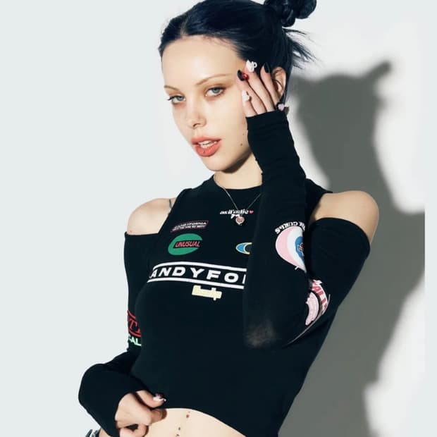 CANDYFORNIA CUT OUT LONG SLEEVE BLACK