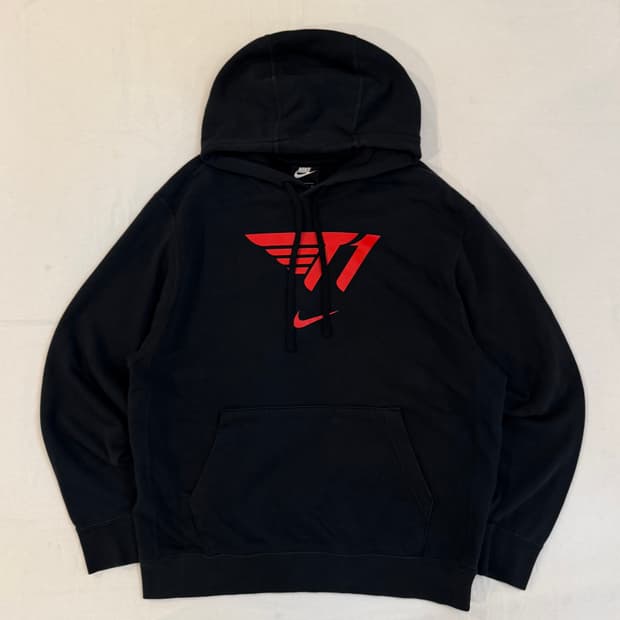 나이키 X T1 센터 스우시 후드티 블랙
