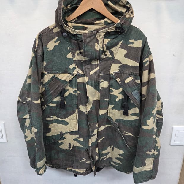 707플랜 립스타 카모플라쥬 후드자켓 프리