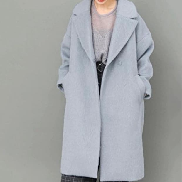 KBF 헤어리 롱코트 