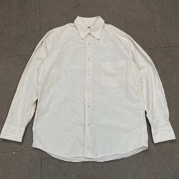 uniqlo u 유니클로u 스트라이프 셔츠 L