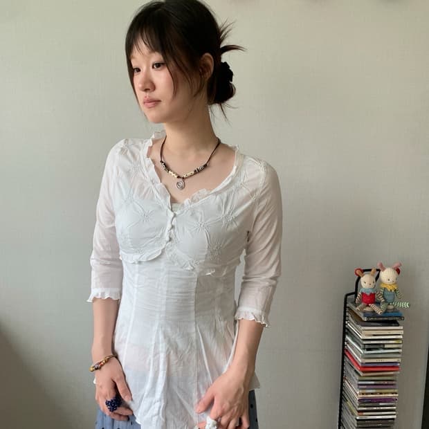 ethnic lace top