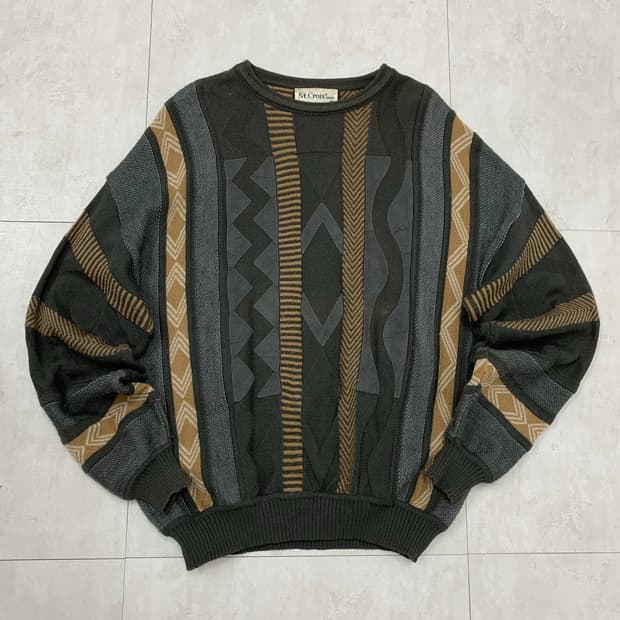 st Croix  패턴 니트 #454
