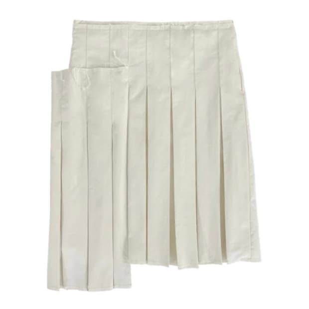 exclusive habitat unbalance pleats skirt