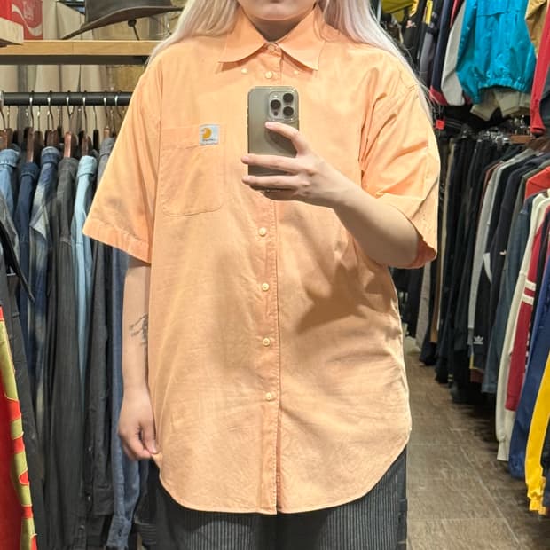 [HI] 칼하트 반팔셔츠 오렌지 