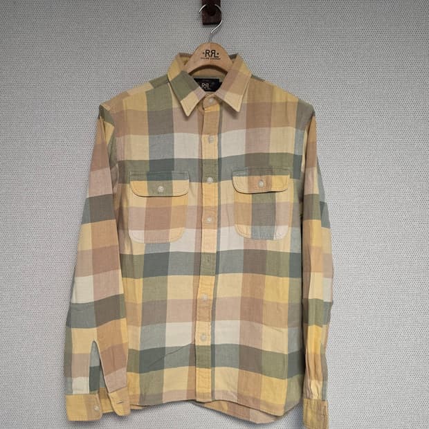 RRL 더블알엘 플란넬 체크 셔츠 M