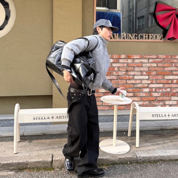 노스 USA 커브드 코튼 팬츠