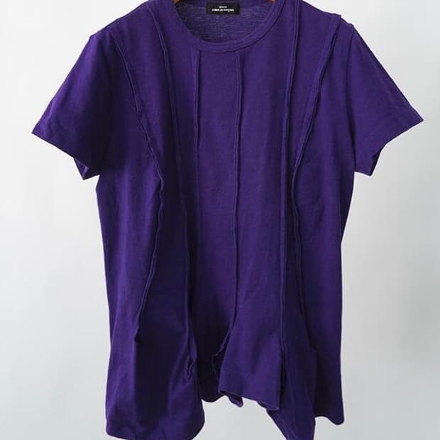 COMME DES GARCONS 퍼플 티셔츠