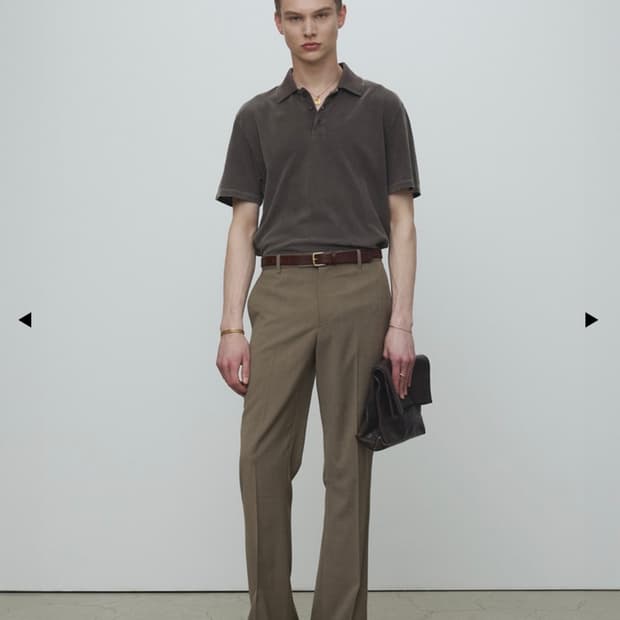 토니웩 Light wool flared trousers