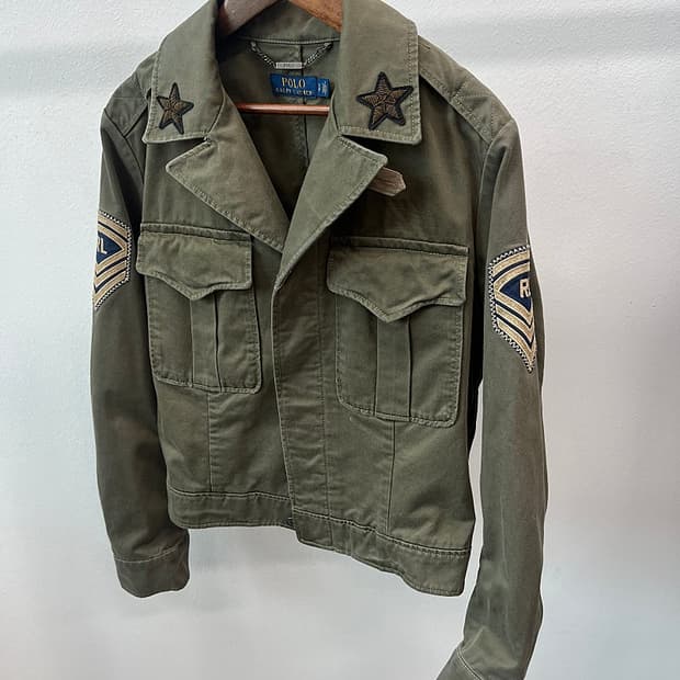 여) 폴로 밀리터리 야상자켓 