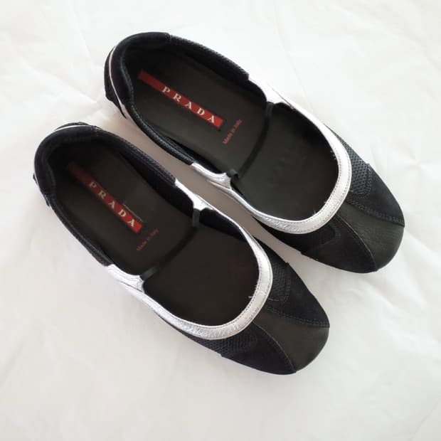 [36] 프라다 스포츠 빈티지 메리제인 플랫